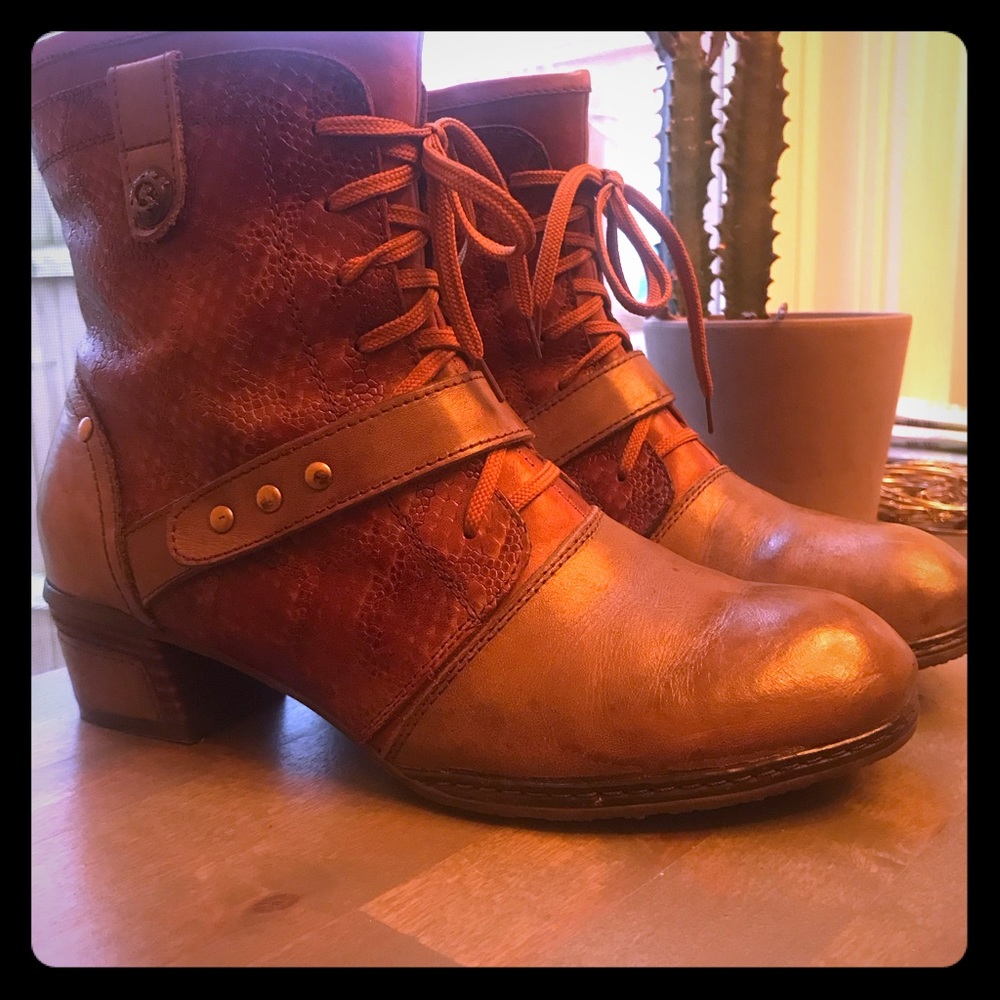 Women's Spring Step L'Artiste Cashew-TPM Boots 38